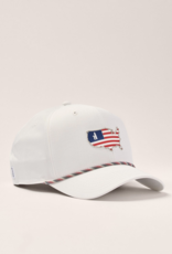 Johnnie-O Flagler Logo Hat White