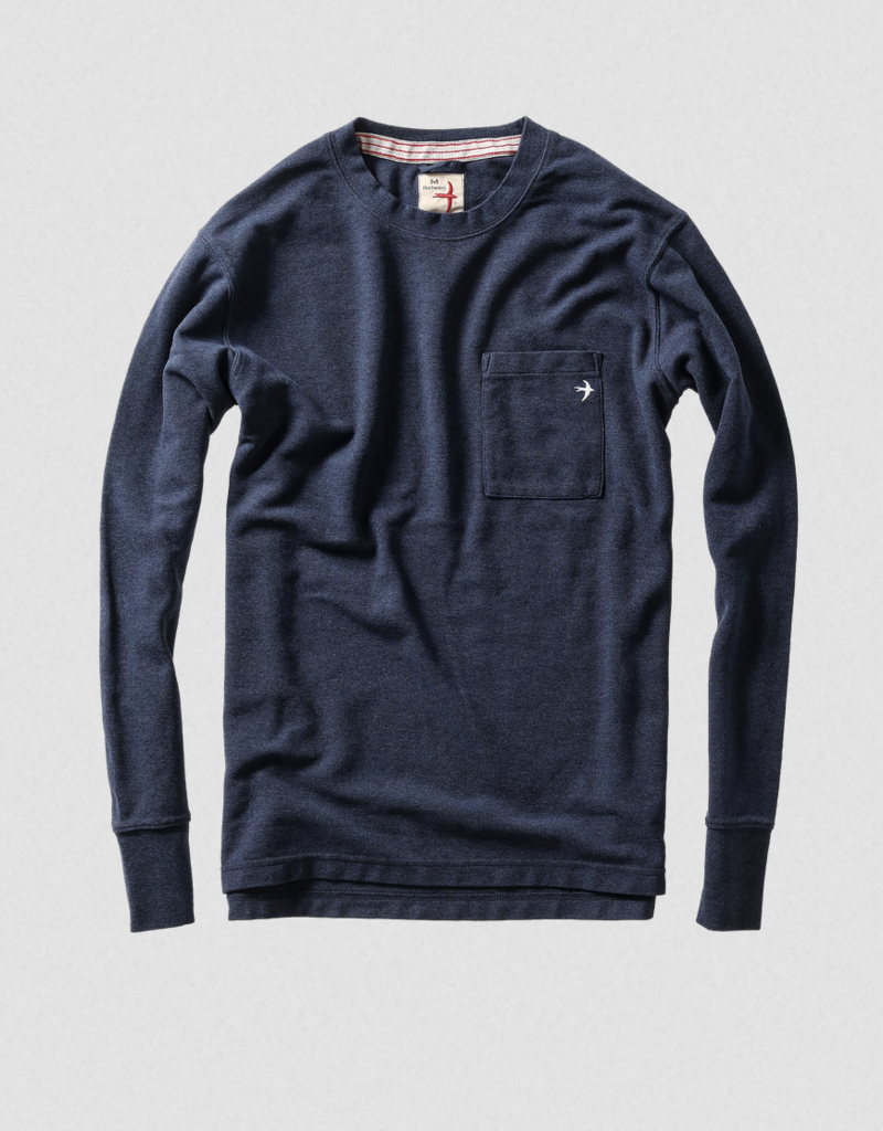 Relwen L/S Vintage Pique Crew