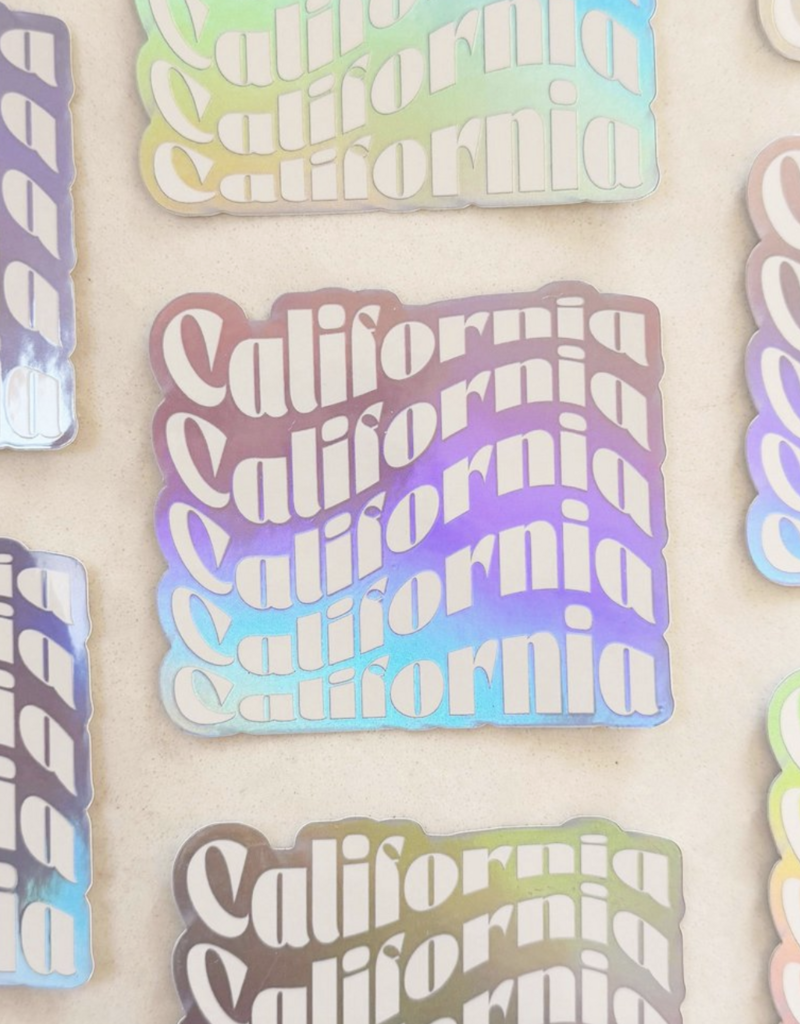 Sun To Sea California Vinyl Sticker