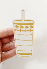 Sun To Sea California Cup Reflective Vinyl Sticker