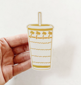 Sun To Sea California Cup Reflective Vinyl Sticker