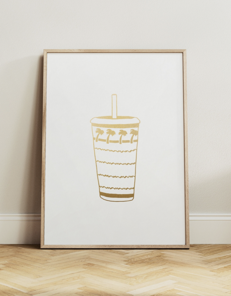 Sun To Sea California Cup Art Print 8x10