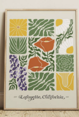 Sun To Sea California Native Plants Abstract Art 8x10