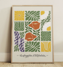 Sun To Sea California Native Plants Abstract Art 8x10