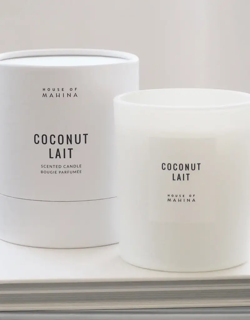 House of Mahina Coconut Lait Candle 12OZ