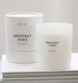 House of Mahina Grapefruit Lychee Candle 12OZ