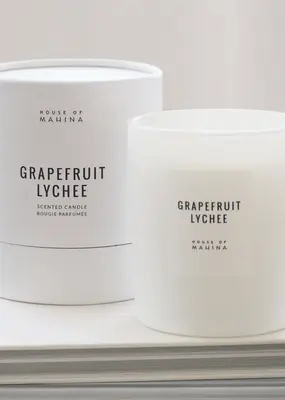 House of Mahina Grapefruit Lychee Candle 12OZ