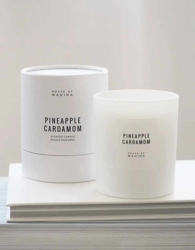 House of Mahina Pineapple Cardamom Candle 12OZ