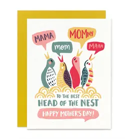 Head of the Nest Mothers Day Card