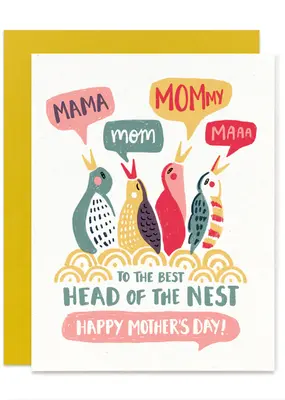 Head of the Nest Mothers Day Card