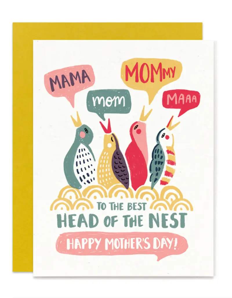 Head of the Nest Mothers Day Card