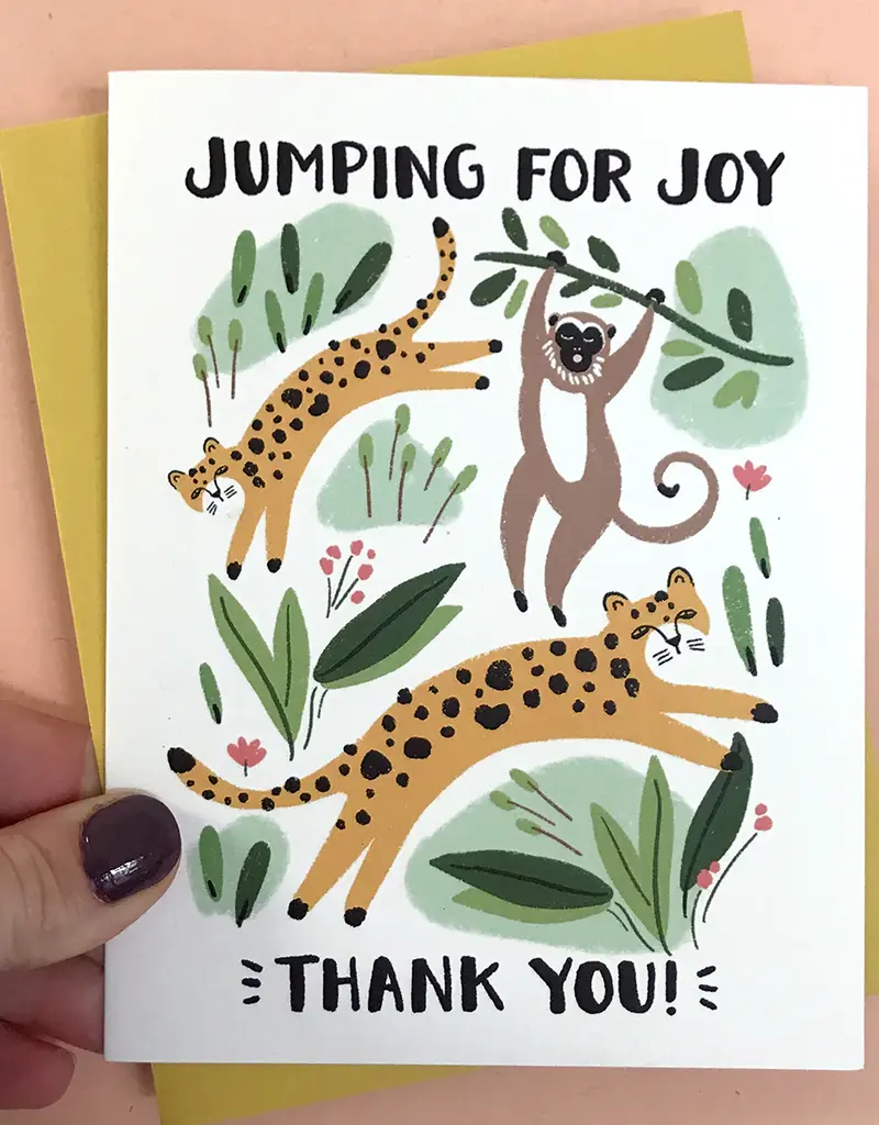 Jumping for Joy Thank You Card