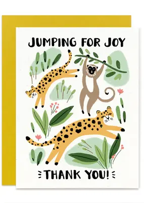 Jumping for Joy Thank You Card