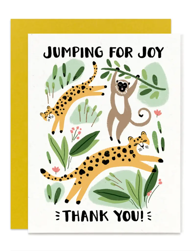 Jumping for Joy Thank You Card