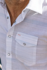 Hemp Stripe Pearl Snap