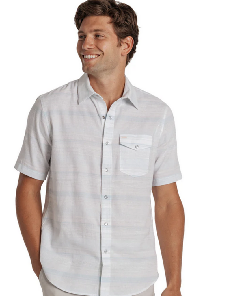 Hemp Stripe Pearl Snap