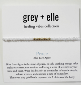Grey + Elle Peace Bracelet