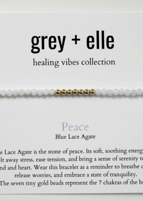 Grey + Elle Peace Bracelet