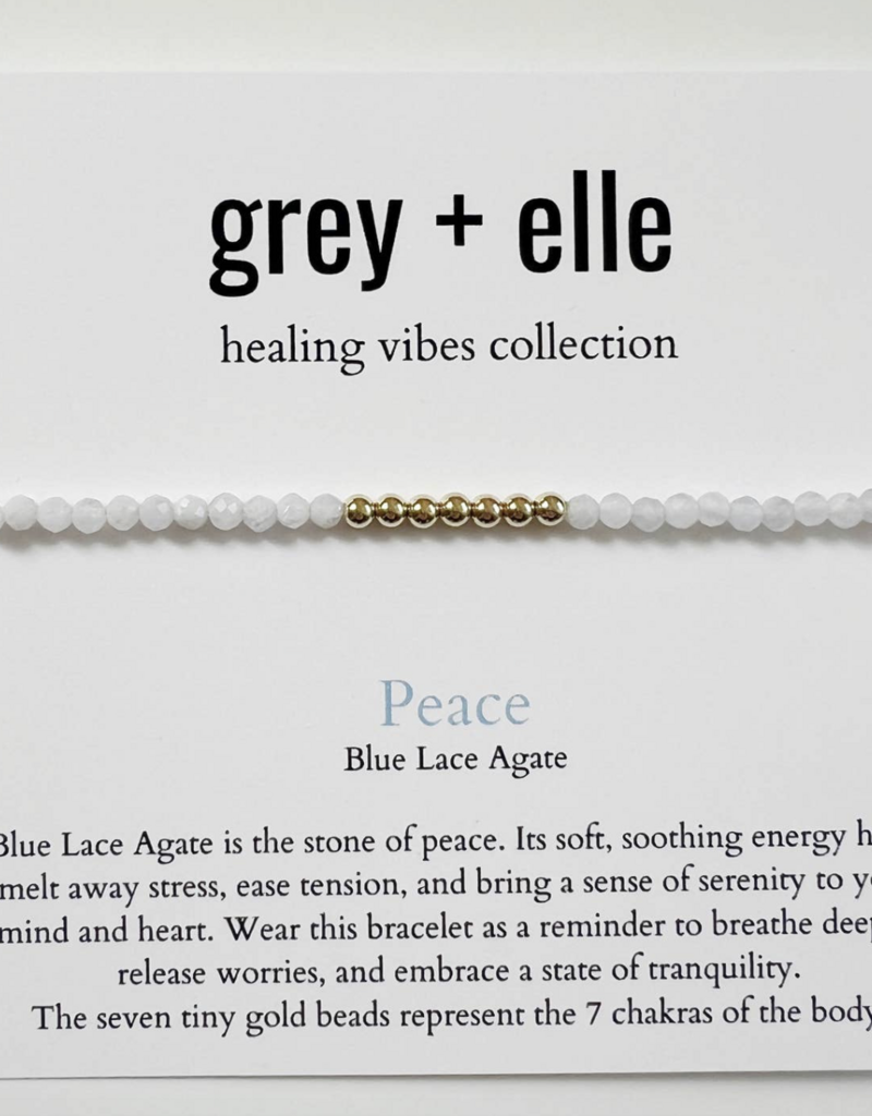 Grey + Elle Peace Bracelet