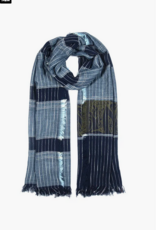 Faherty Bold Pin Stripe Oblong Scarf