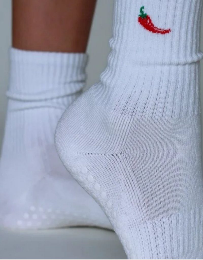 California Grip Socks The Chili Pepper Grip Sock