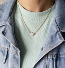 Kris Nations Freshwater Pearl Heart Necklace