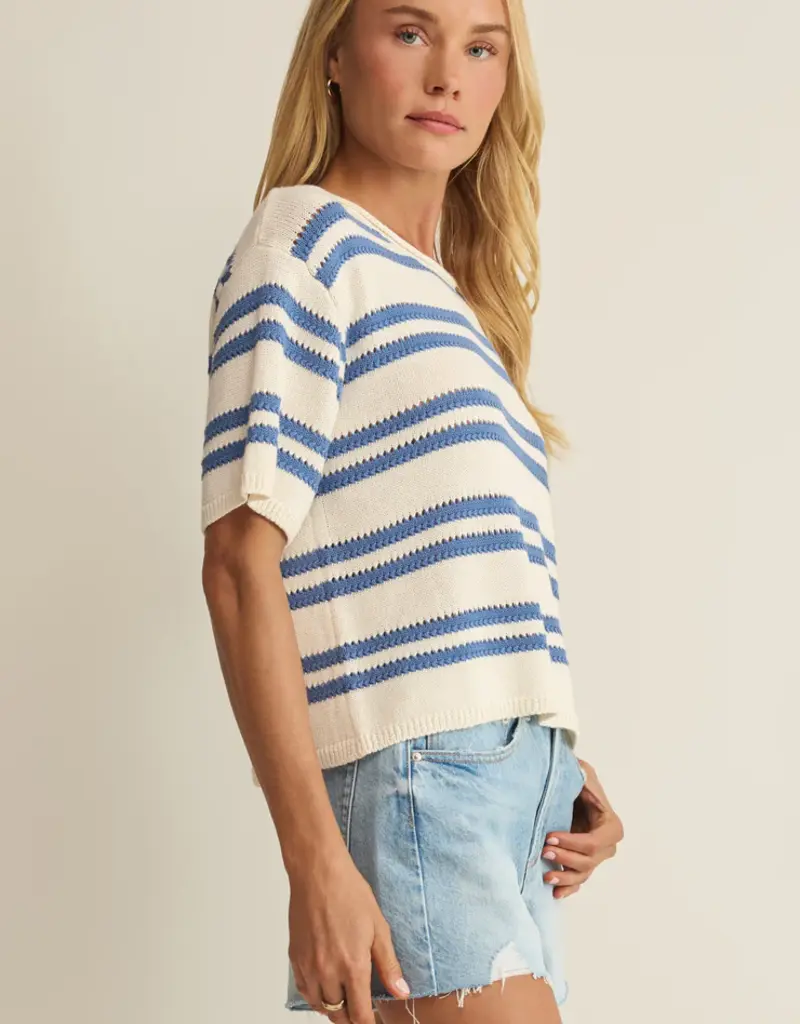 Z Supply Prado Stripe Sweater Tee