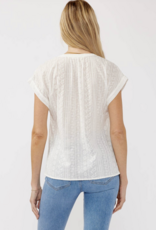 Lovestitch Dolman Sleeve Embroidered Eyelet Top