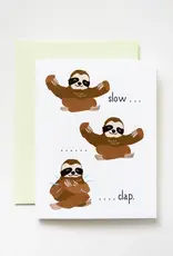 ILOOTPAPERIE Slow Clap Sloths Congratulations Card