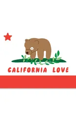 ILOOTPAPERIE California Love Grizzly Flag Sticker