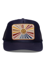 Friday Feelin' Rays of Happy Navy Trucker Hat