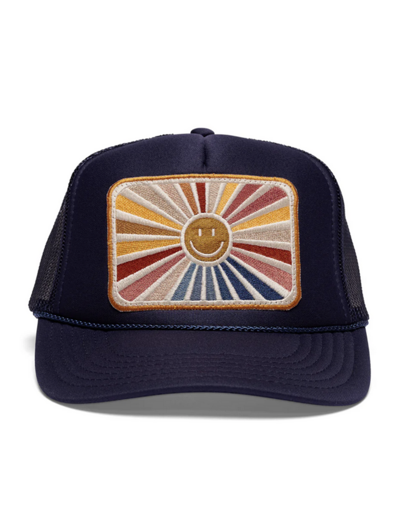 Friday Feelin' Rays of Happy Navy Trucker Hat