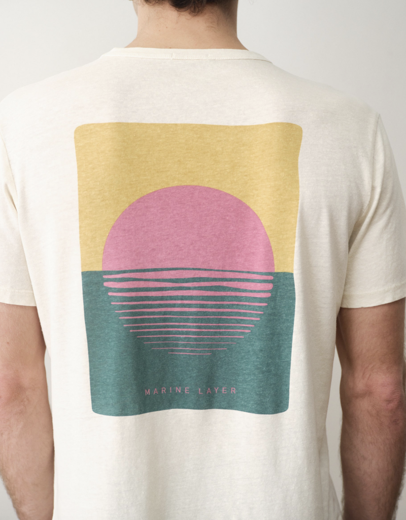 Marine Layer Relaxed Hemp Cotton Graphic Tee