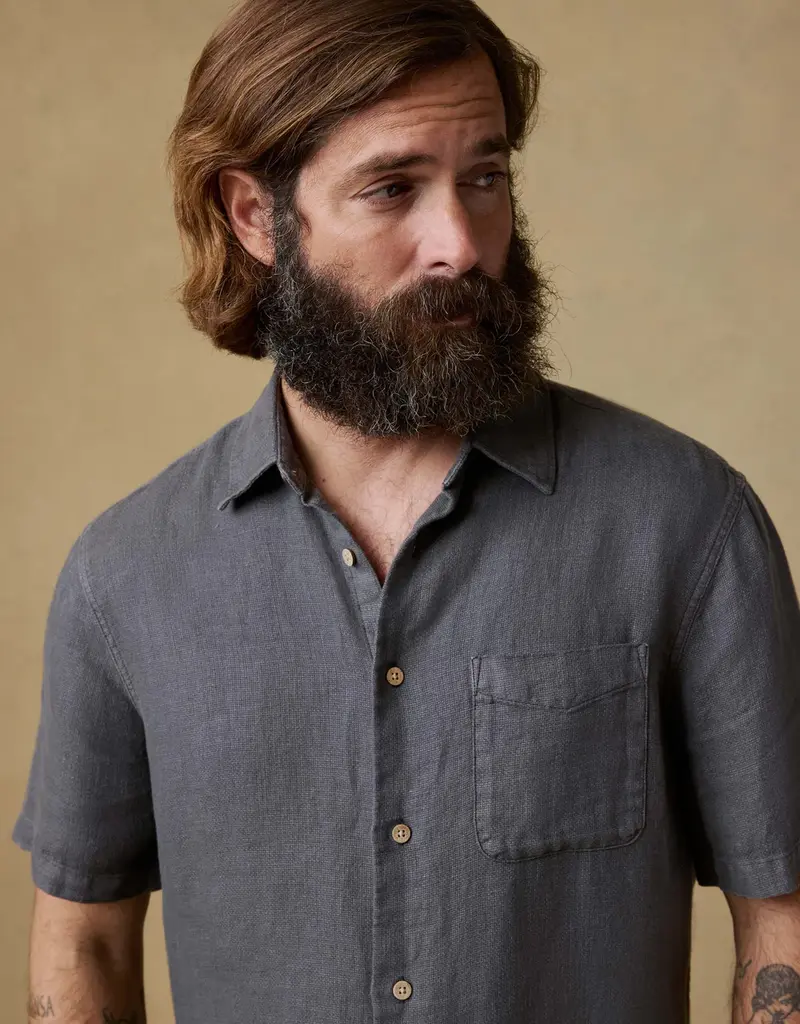 Faherty SS Palma Linen Shirt