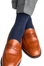 Dapper Classics Dress Solid Ribbed Merino Wool Mid-Calf