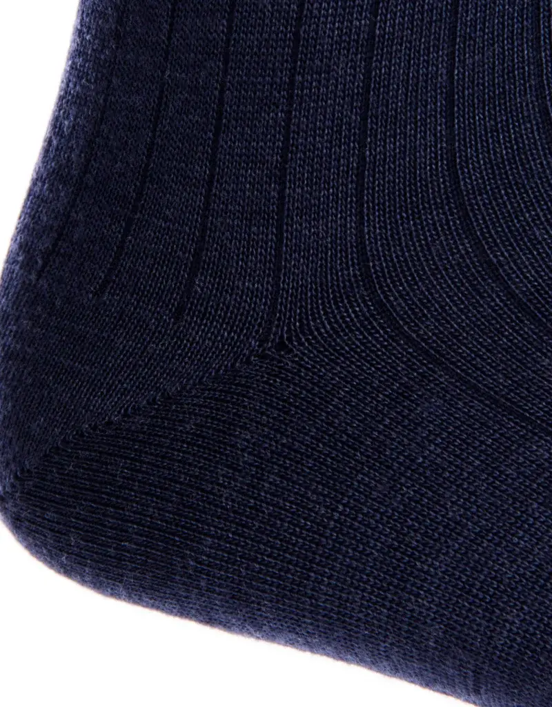Dapper Classics Dress Solid Ribbed Merino Wool Mid-Calf