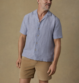 Faherty SS Laguna Linen Camp Shirt