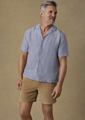 Faherty SS Laguna Linen Camp Shirt