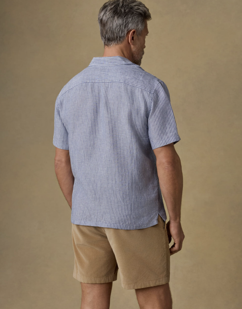 Faherty SS Laguna Linen Camp Shirt