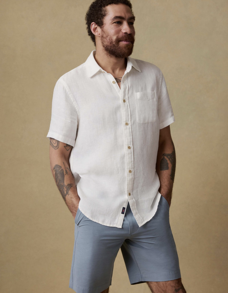 Faherty SS Palma Linen Shirt