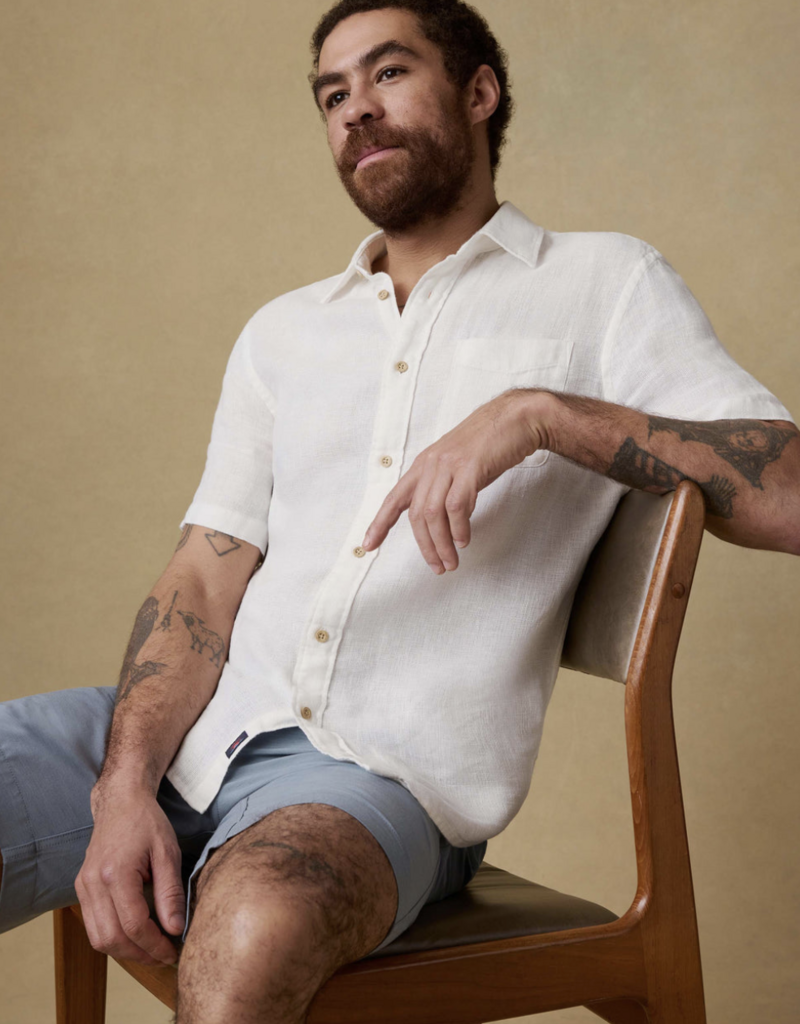 Faherty SS Palma Linen Shirt