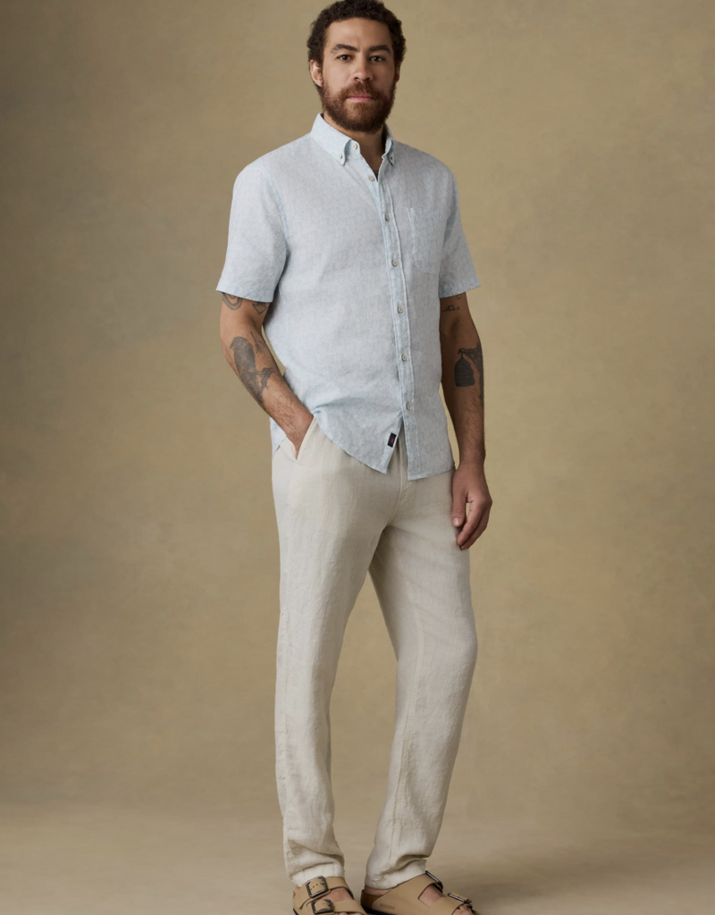 Faherty Linen Drawstring Pant