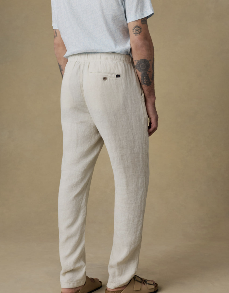 Faherty Linen Drawstring Pant