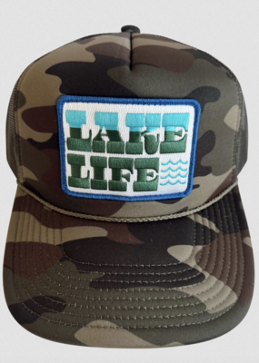 Local Beach Lake Life Trucker Hat Camo