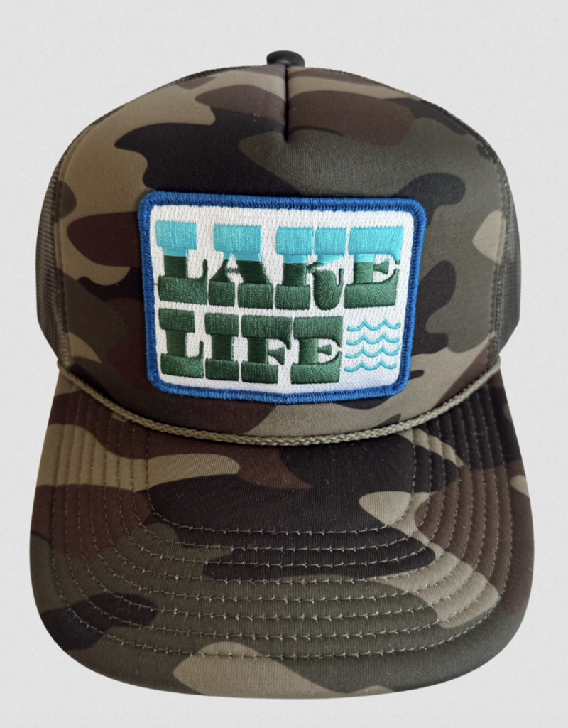 Local Beach Lake Life Trucker Hat Camo