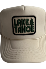 Local Beach Lake Tahoe Trucker Hat B&W