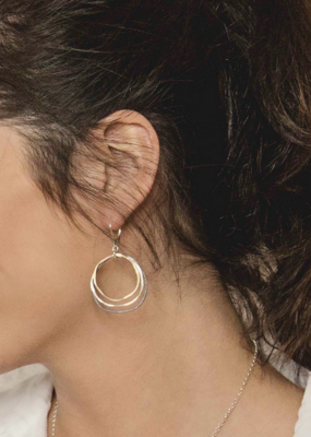 Freshie & Zero Mixed Circle Caldera Earrings