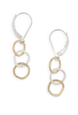 Freshie & Zero Tiny Circle Inlet Earrings SS/GF