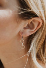 Freshie & Zero Tiny Circle Inlet Earrings SS/GF