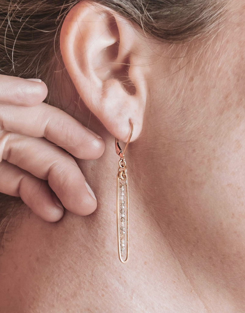 Freshie & Zero Lyric Drop Earrings GF